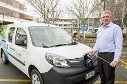 NCC CE Wayne Jack and new electric vehicle small
