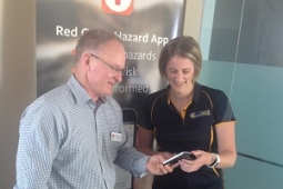 Red Cross Hazard App launch small