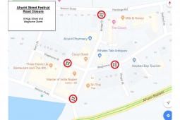 2019 12 08 Ahuriri Street Fest Road Closure Map