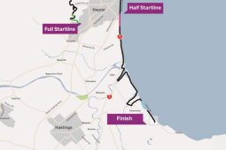 HB Marathon 2023 road closure map