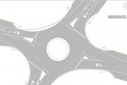 New Roundabout at Ford and Austin Onekawa
