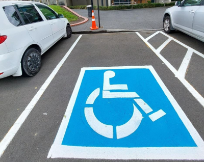 more visibility for mobility carparks Napier